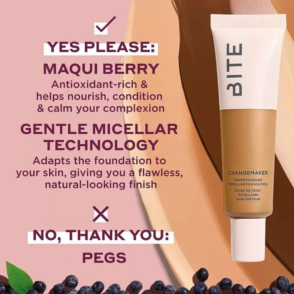 BITE BEAUTY Changemaker Foundation In T115 Med Tan with cool undertone